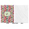 Retro Fishscales Baby Blanket (Single Side - Printed Front, White Back)