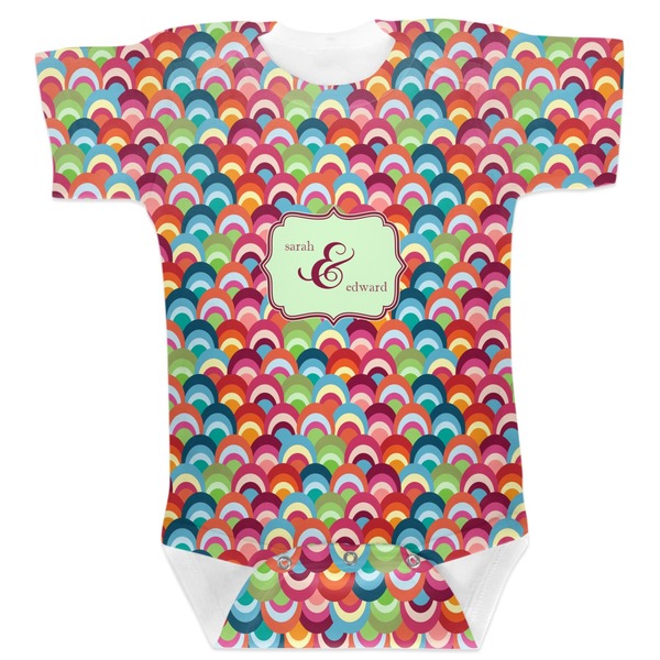 Custom Retro Fishscales Baby Bodysuit 6-12 (Personalized)