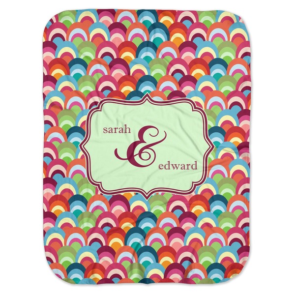 Custom Retro Fishscales Baby Swaddling Blanket (Personalized)