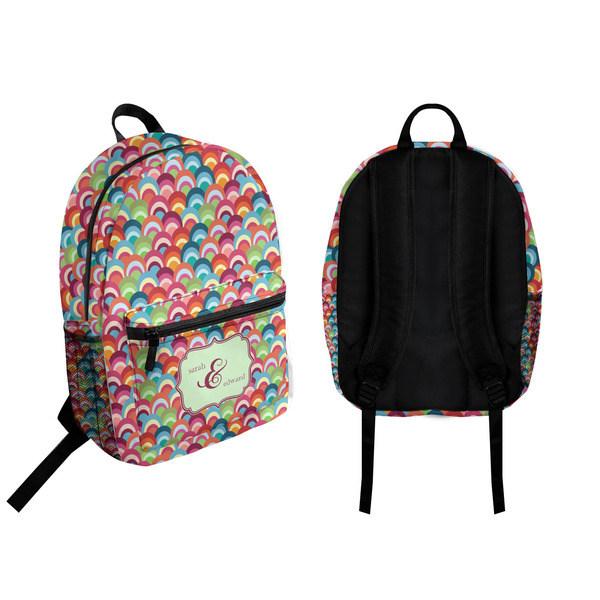Retro Fishscales Backpack front and back - Apvl
