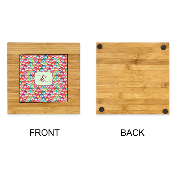 Retro Fishscales Bamboo Trivet with 6" Tile - APPROVAL