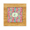 Retro Fishscales Bamboo Trivet with 6" Tile - FRONT