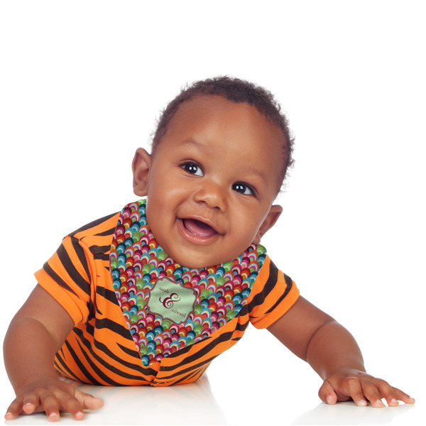 Retro Fishscales Bandana Bib - (Lifestyle 1 boy)