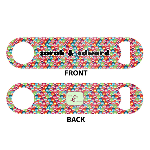 Retro Fishscales Bar Bottle Opener - White - Approval