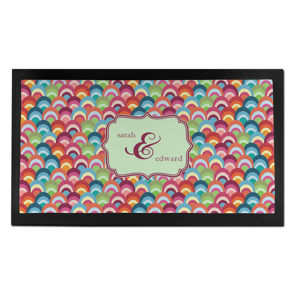 Custom Retro Fishscales Bar Mat - Small (Personalized)