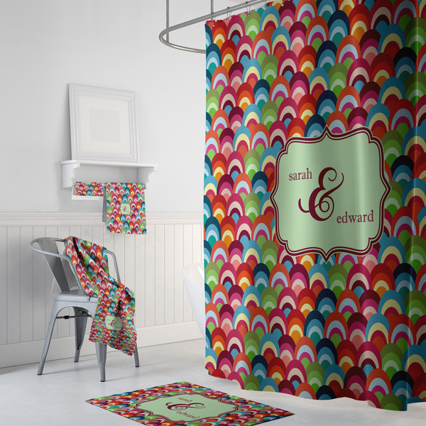 Retro Fishscales Bath Towel Sets - 3-piece - In Context