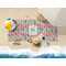 Retro Fishscales Beach Towel Lifestyle
