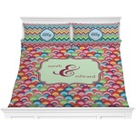Retro Fishscales Comforter Set - King (Personalized)