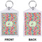 Retro Fishscales Bling Keychain (Front + Back)
