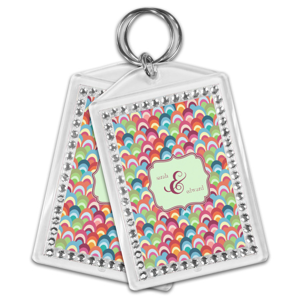 Retro Fishscales Bling Keychain - MAIN