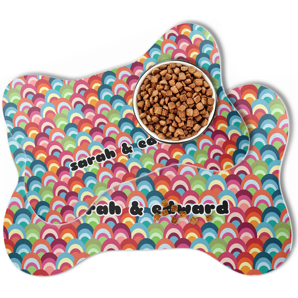 Retro Fishscales Bone Shaped Dog Mats - MAIN