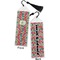 Retro Fishscales Bookmark with tassel - Front and Back