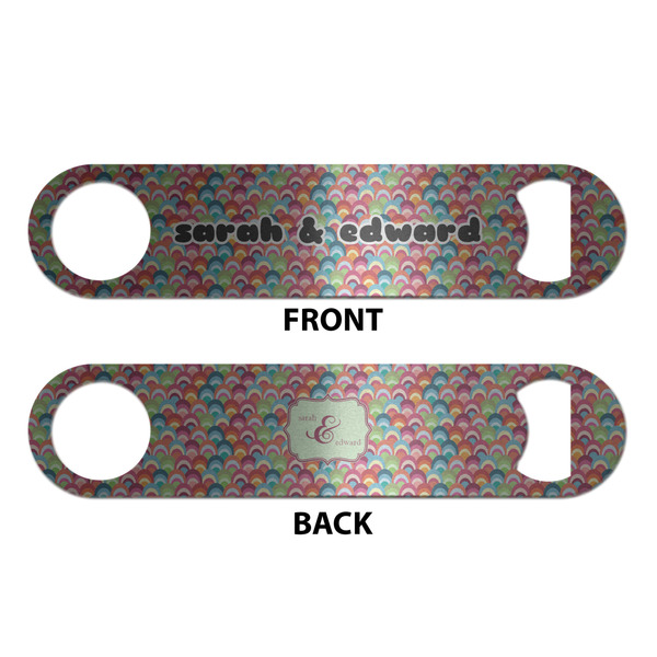 Retro Fishscales Bottle Opener - Front & Back