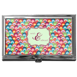 Retro Fishscales Business Card Case