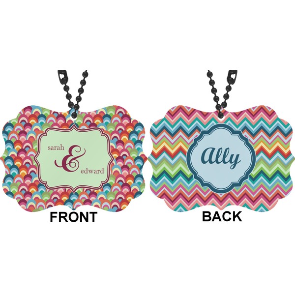 Retro Fishscales Car Ornament (Approval)