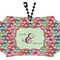 Retro Fishscales Rear View Mirror Ornament (Personalized)