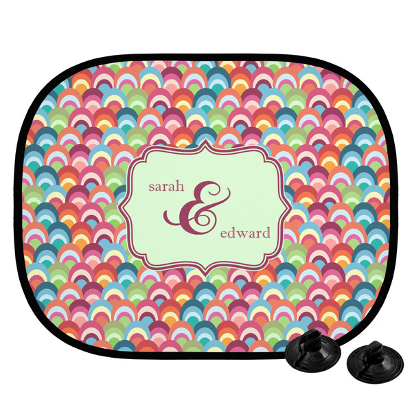 Custom Retro Fishscales Car Side Window Sun Shade (Personalized)