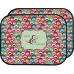 Retro Fishscales Car Floor Mats (Back Seat) (Personalized)