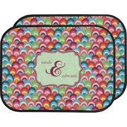 Retro Fishscales Car Floor Mats (Back Seat) (Personalized)