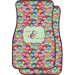 Retro Fishscales Car Floor Mats (Front Seat) (Personalized)