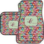 Retro Fishscales Car Floor Mats Set - 2 Front & 2 Back (Personalized)