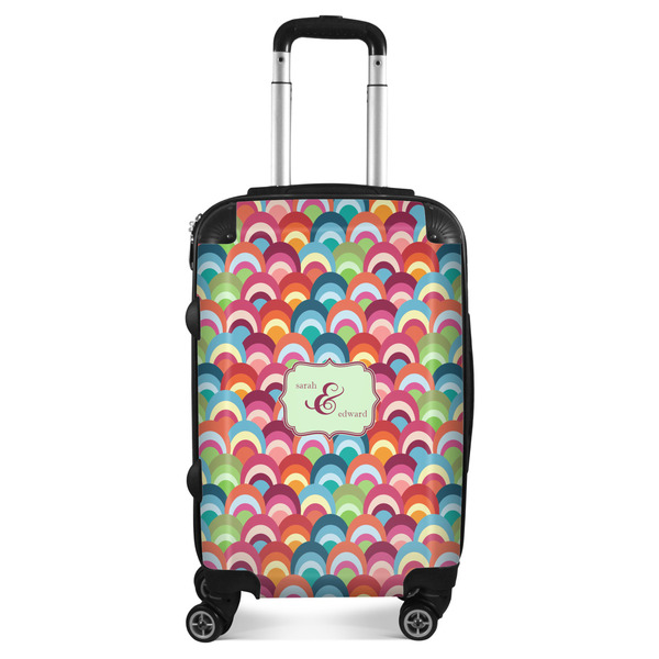 Custom Retro Fishscales Suitcase - 20" Carry On (Personalized)