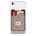 Retro Fishscales 2-in-1 Cell Phone Credit Card Holder & Screen Cleaner (Personalized)