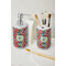 Retro Fishscales Ceramic Bathroom Accessories - LIFESTYLE (toothbrush holder & soap dispenser)