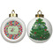 Retro Fishscales Ceramic Christmas Ornament - X-Mas Tree (APPROVAL)
