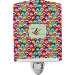 Retro Fishscales Ceramic Night Light (Personalized)