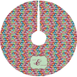 Retro Fishscales Tree Skirt (Personalized)