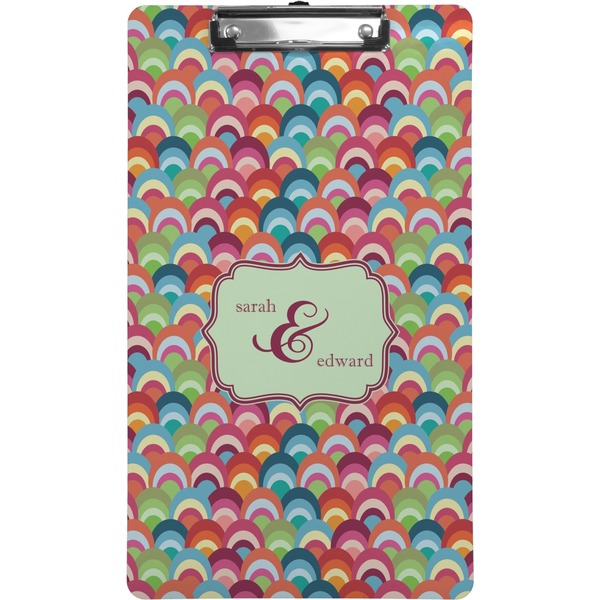 Custom Retro Fishscales Clipboard (Legal Size) (Personalized)