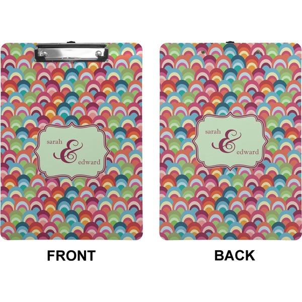 Retro Fishscales Clipboard (Letter) (Front + Back)