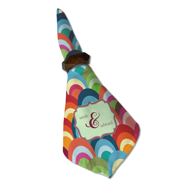 Retro Fishscales Cloth Napkins - Personalized Dinner (Folded in Ring) (MAIN)