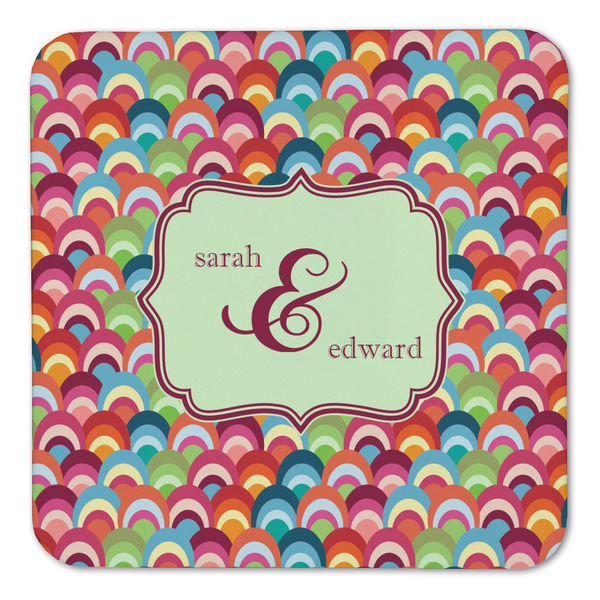 Retro Fishscales Coaster Set - FRONT (one)