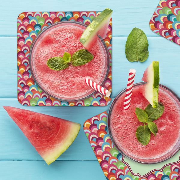 Retro Fishscales Coaster Set - LIFESTYLE