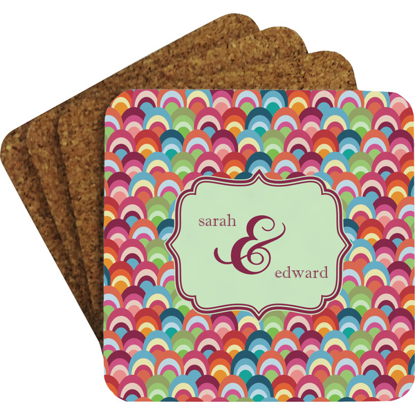Retro Fishscales Coaster Set (Personalized)