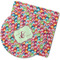 Retro Fishscales Rubber Backed Coaster (Personalized)