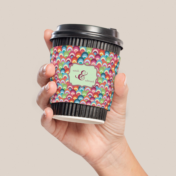 Retro Fishscales Coffee Cup Sleeve - LIFESTYLE