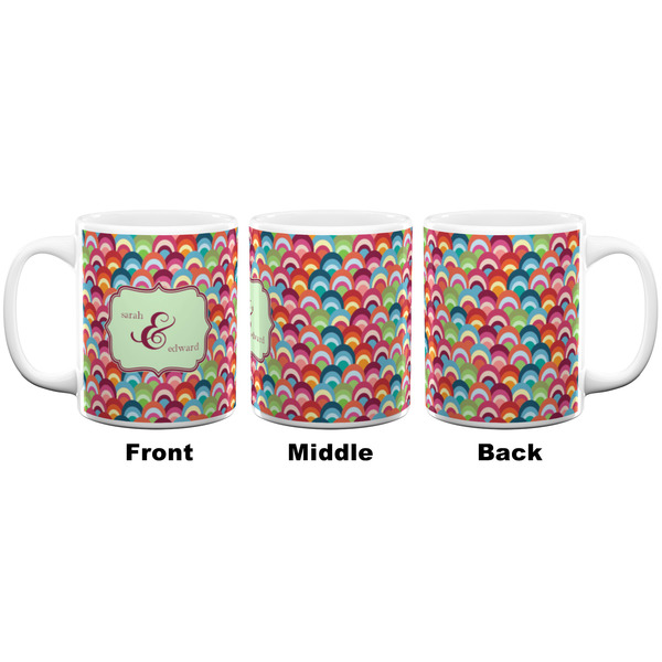 Retro Fishscales Coffee Mug - 11 oz - White APPROVAL