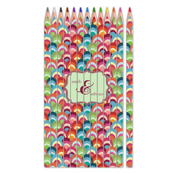 Retro Fishscales Colored Pencils (Personalized)
