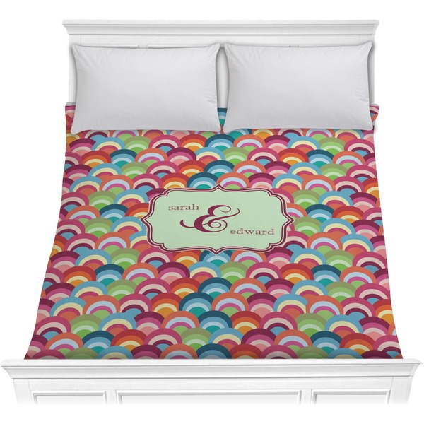 Custom Retro Fishscales Comforter - Full / Queen (Personalized)