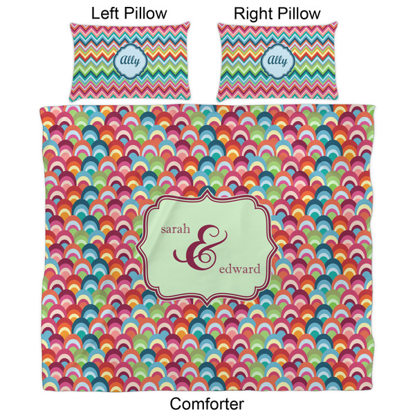 Retro Fishscales Comforter Set - King - Approval