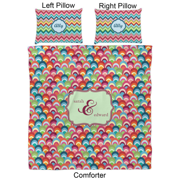 Retro Fishscales Comforter Set - Queen - Approval