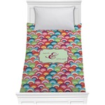 Retro Fishscales Comforter - Twin (Personalized)