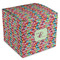 Retro Fishscales Cube Favor Gift Box - Front/Main