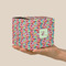 Retro Fishscales Cube Favor Gift Box - On Hand - Scale View