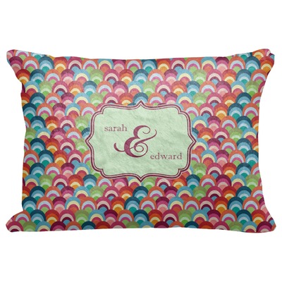 Retro Fishscales Decorative Baby Pillowcase - 16"x12" (Personalized)
