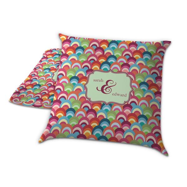 Retro Fishscales Decorative Pillow Case - TWO