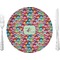 Retro Fishscales 10" Glass Lunch / Dinner Plates - Single or Set (Personalized)